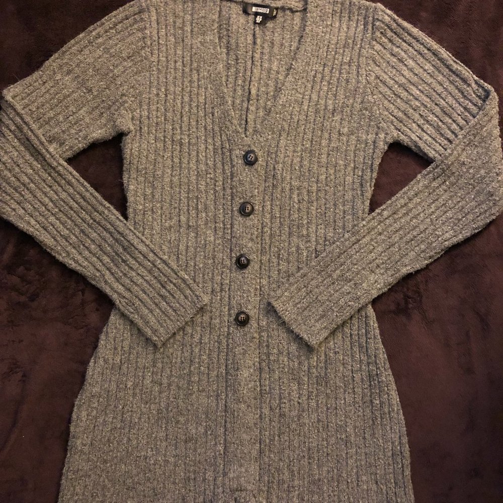Grey Sweater Short Jumpsuit